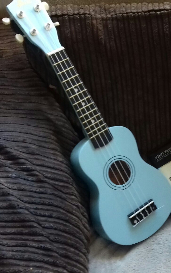 little blue ukulele